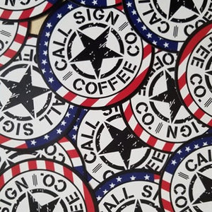 Stars & Stripes Call Sign, 3" X 3" Decal